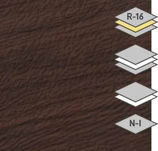 Dark Walnut color for steel Garaga garage doors