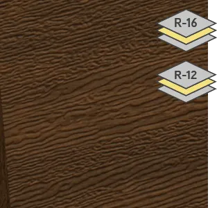 Chocolate Walnut color for steel Garaga garage doors
